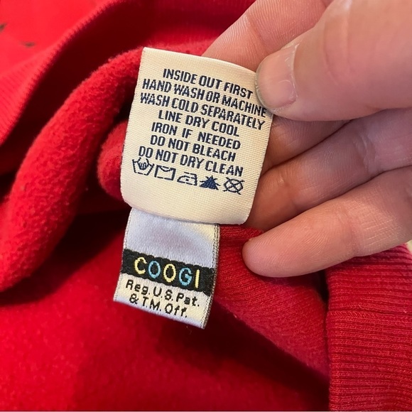 Coogi Red Australian Tri Nations Tournament Sweatshirt Embroidered Sweater XL - Picture 9 of 10